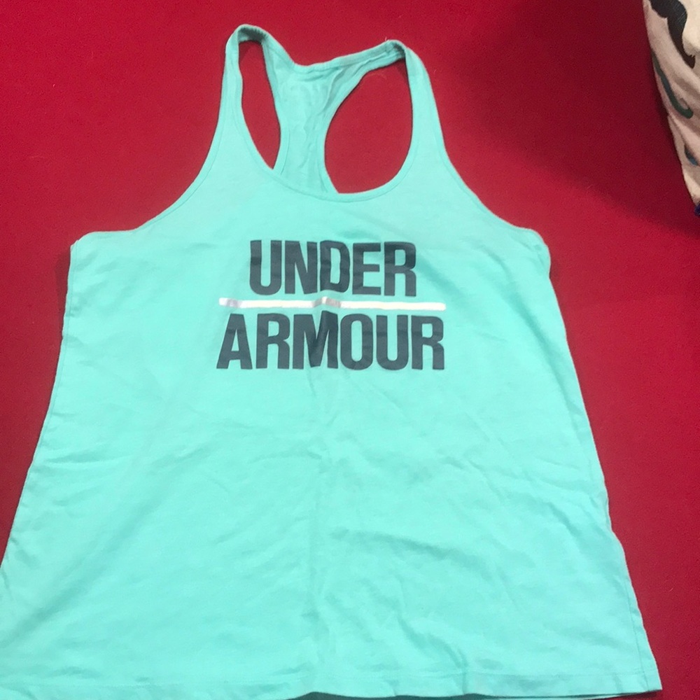 UA green tank top